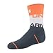 Under Armour Youth Phenom Crew Socks, 3-Pairs , Orange Glitch Assorted , Small