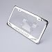 100% Stainless Steel Jaguar Laser Engrave Chrome Mirror Polish License Plate Frame Holder with Logo Steel Screw Caps