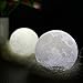 Moon Light Keychain Pendant - Safety Night Light for Men, Women, Kids, Girls, Boys (White)