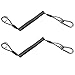 YYST 2 X Boating Kayak Camping Fishing Pliers Lanyard Coiled Tether Retractable Steel Coil Lanyard Flexible Lanyard Fishing Tool Tether