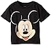 Disney baby boys Mickey Mouse Face Tee T Shirt, Black, 3T US