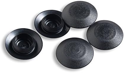 BPF-1/2 0.5 inch Flush Mount Black Plastic Body and Sheet Metal Hole Plugs PDR Paintless Dent Repair (100) by CapPlugs