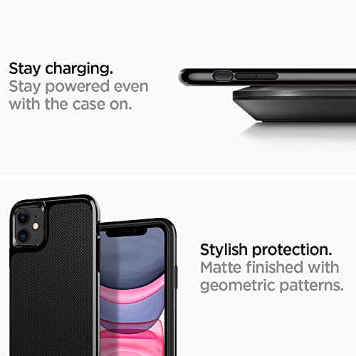 Spigen Neo Hybrid Funda iPhone 11, Compatible con Apple iPhone 11 (6.1") 2019 - Negro Azabache - Imagen 7