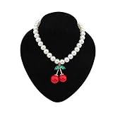 Sannnysis Mini Cherry pearl necklace collarbone chain Jewelry