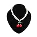 Sannnysis Mini Cherry pearl necklace collarbone chain Jewelry