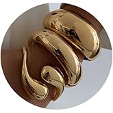 SAMOCO 3Pcs Chunky Gold Bangle Bracelets for Women Trendy Wide Wrist Cuff Bracelets Stack Statement Bangle Fashion Gifts