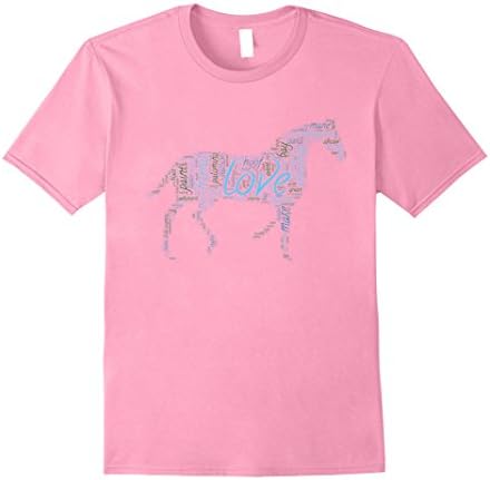 Mens Horse Lovers T-Shirt Gift Large Pink