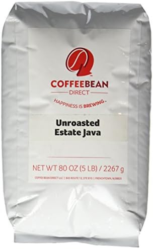 Green Unroasted Estate Java, Whole Bean Coffee, 5-Pound Bag