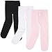 Luvable Friends Baby Girls' Nylon Tights, Black Pink, 18-24 Months US