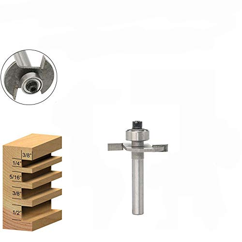 BE-TOOL Router Bit, 1pc T-Slot Milling Cutter 1/4" Shank Woodworking Tools for Home Improvement and DIY