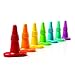 Rabbit Wine and Beverage Bottle Stoppers with Grip Top (Assorted Colors, Set of 4)