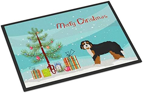 Caroline S Treasures Ck3804mat バーネドゥードル クリスマスツリー 屋内外マット 18x27インチ 高さ18x27w マルチカラー