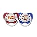 Ulubulu Expression Pacifier Set for Boys, Pow and Boom, 0-6 Months