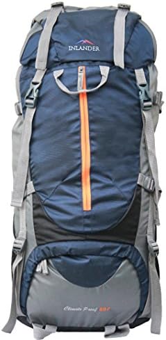INLANDER 1009-2 Navy Blue Rucksack Backpack Bag for Travel Hiking Trekking & Camping for Men & Women