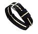 BARTON WATCH BANDS 20mm Black/Lemon/Ivory Standard Length Ballistic Nylon NATO® Style Straps