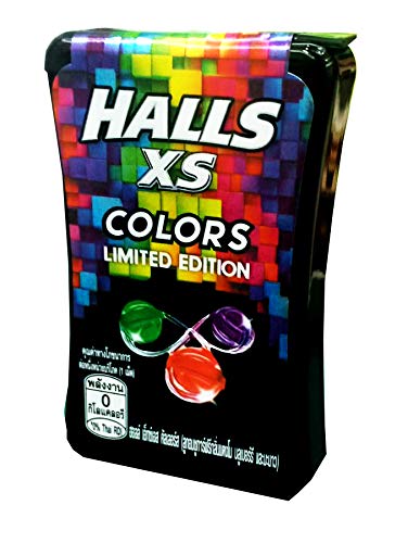 HALLS XS COLORS SUGAR FREE CANDY 15g x 
