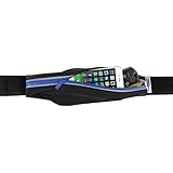 Top Fit Running Belt for Men + Women, Holds all IPhones + Accessories, Completely Comfortable Running Belt for Trail Running or Hiking. GUARANTEED Best Running Belt, Higher Quality Than Competitors. 30-Day Raving Customer Guarantee! From SNHNY