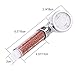 LED Shower Head, Negative Ionic Double Filter Removes Heavy Metals, Chlorine, Bacteria and Impurities, 7 Color Changing, ICFPWR LED Handheld Shower Head [Large]