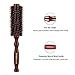 Mokale Natural Boar Bristle Round Comb Hair Brush with Ergonomic Natural Wood Handle,2.2 Inch,Styling Essentials for Hair Drying, Styling, Curling