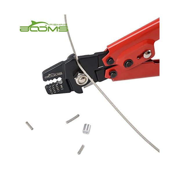 Booms-Fishing-Heavy-Duty-Hand-Crimper-has-Hardened-Steel-Jaws-with-4-Crimping-Positions-and-2-Hardended-Steel-Side-Cutter