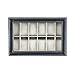 Super Z Outlet 12 Slot Black Faux Leather Watch Necklace Bracelet Jewelry Case Storage Display Box for Home Organization