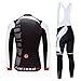 Coconut Ropamo Men's Cycling Jersey Suit Long Sleeve Road Bike Jersey Cycling Sets Tights with Padded