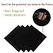 KINGSO 8pcs Reusable Black Foil Gas Range Hob Stovetop Nonstick Protector Liner