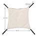 Cat Hammock Bed - Soft Warm and Comfortable Pet Hammock Use with Chair for Kitten, Ferret, Puppy, or Small Pet (Khaki)