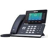 Yealink T54W IP Phone, 16 VoIP Accounts. 4.3-Inch Color Display. USB 2.0, 802.11ac Wi-Fi, Dual-Port Gigabit Ethernet, 802.3af PoE, Power Adapter Not Included (SIP-T54W)