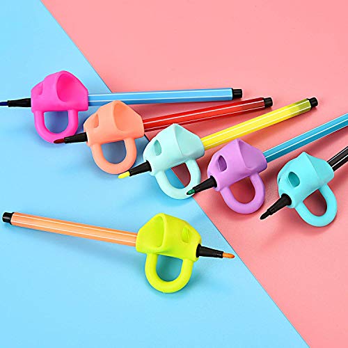 Pencil Grips, Pencil Grips for Kids Handwriting for Preschool 2018 Generation New Mechanical Pencil Grip Elephant Shape For Kids Preschoolers Children Adults Special Needs for Left or Right Hand (6PCS