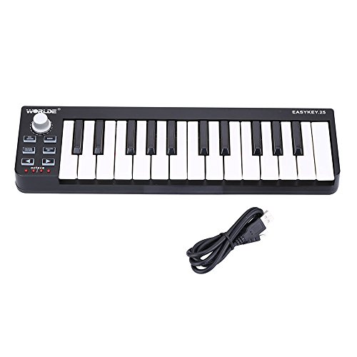 ammoon Worlde Easykey 25 Portable Keyboard Mini 25-Key USB MIDI Controller