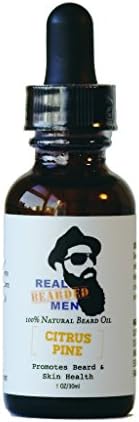 REAL BEARDED MEN 100% Natural Premium Beard Oil 1 oz - Citrus Pine