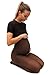 sofsy Women Opaque Maternity Tights - Stretchy Pantyhose for Pregnancy 50 Den [Made in Italy] Cappuccino Brown - Medium