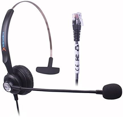 Xintronics Call Center Telephone RJ11 Headset Headphone for Cisco IP Telephone 7931 7940 7960 7970 7962 7975 7961 7971 7960 M12 M22 (Mono-Cisco headsets)