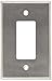 Morris 83740 Wall Plate, Oversize Decorative/GFCI, 1 Gang, 403 Stainless Steel