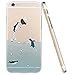 iPhone 7 4.7'' Case, EVERMARKET(TM) Cute Cartoon Ocean Park Animal Dolphin Flying Penguin Polar Bear Hard PC Back with Clear TPU Edge Case Cover for Apple iPhone 7 (4.7 Inch)