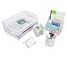 EasyPAG 5 in 1 Desk Organizer Set - 2 Tier Stackable Desk Tray,Letter Sorter, Pen Holder,Business Card Holder and Stick Note Holder,White