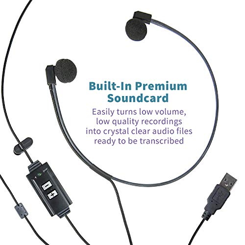ECS WordHear-O USB Transcription Headset with Under-Chin Design