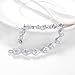 SELOVO Women's Wedding Bridal Bracelet Cubic Zirconia Silver Tone
