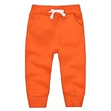 CuteOn Unisex Kids Cotton Elastic Waist Winter Baby Pants Various Colors 1-5Years