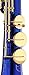 Kaizer Soprano Saxophone Straight B Flat Bb Blue Body Gold Keys SSAX-1000BLGK