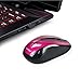 ShiRui N9 Wireless Mouse, ( Battery Included) 2.4GHz Wireless Potable Optical Mouse With Nano Receiver Suitable for Travel, Office and Home (Rose)
