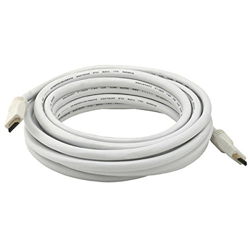Monoprice 20ft 24AWG CL2 Standard HDMI Cable - White