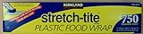 Kirkland Signature Stretch Tite Plastic Food Wrap 750 Sq. Ft.; New