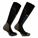 Eurosocks  Silver Supreme Sock, Black, Small