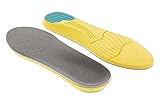 Memory Foam Comfort Elevator Shoes Insole - 1/2 Inches Taller Orthotics (Yellow)