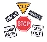 Darice 42 Foam Traffic Sign Foam Shapes - Self Adhesive
