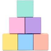 Nougu Pastel Colorful Gift Boxes with Lids 3x3x3 inch Small Cube Box | 24 Pack Paper Favor Boxes for Birthday, Babyshower, Wedding Favors, Party Gifts, Jewelry, Cupcakes, Crafting