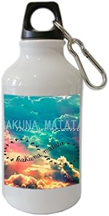 Hakuna Matata Customizable Personalization Home Outdoor Bike Mug Aluminum Alloy 400ml Stainless Steel Sports Water Bottle