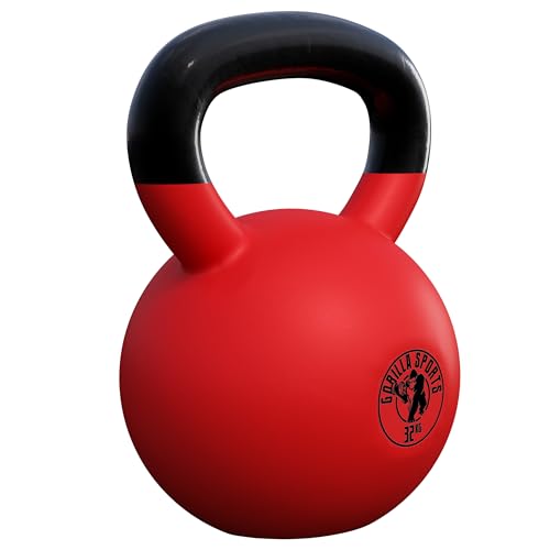GORILLA SPORTS® Kettlebell 2–32 kg aus Gusseisen, Neopren, Set oder einzeln